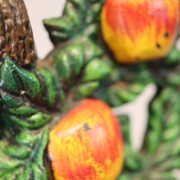 Vintage Cast Iron Apple Tree Doorstop Rustic Farmhouse Decor 12" Tall - Picture 13 of 14